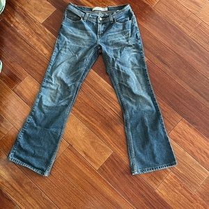 Size 26 Low rise flare Express jeans